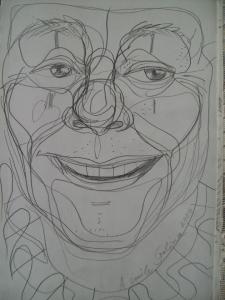 Don Wardlaw as a clown