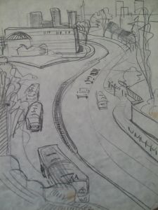 View from above the tunell