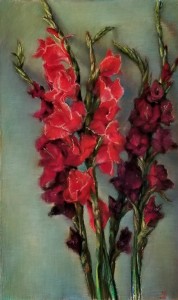 Cadmium Red Gladiolus