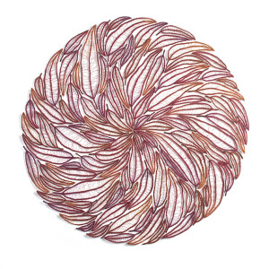 Pink Eucalyptus Leaf Mandala