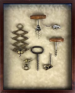 5148 - Antique Cork Screw Collection (framed)