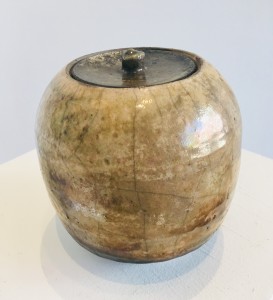 Ceramic Urn- Raku Pottery