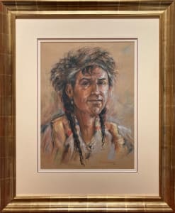 3123 - Man Wearing Coonskin Cap