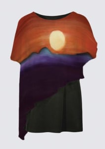 YOKO CAPE TUNIC - ORANGE FULL MOON