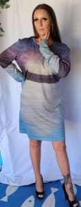 Sophia Dress - Morning Rainbow