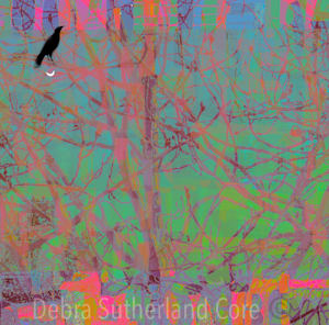 Raven on Crescent Moon