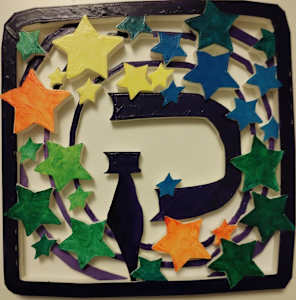 Qof Hand-Painted 3D Wall Art