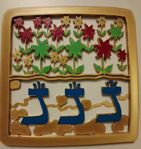 Nun Hand-Painted 3D Wall Art