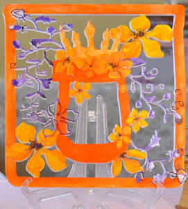 Samekh Hand-Painted 3D Wall Art