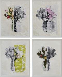 Floral Bouquet set of 4