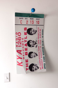 Beatles Ticket (blue pin) - A/P