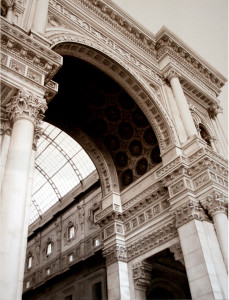 Arch of the Galleria Vittorio Emanuelle