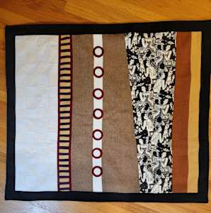 Fabric Collage Improv Hugs