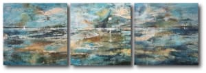 Beach Reflections Triptych