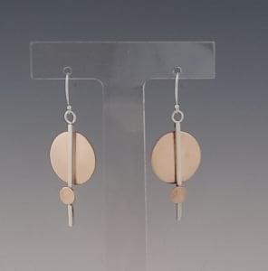 Bronze Disk Earrings
