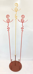 Double Spiral Garden Stake (red) (stand not included)