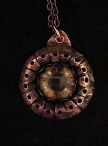 Amber Eye Necklace