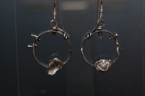 Melted edge hoops with Accents