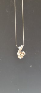 Silver Watercast Nest Necklace