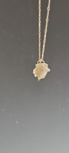 Silver Watercast Flower Necklace