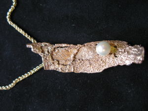 Bark with Pearl Necklace