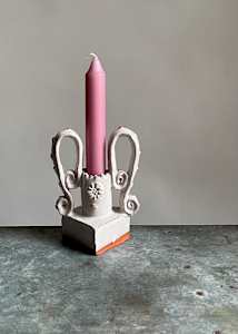 candleholder w/spiral handle (x4)