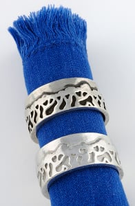 Pewter Napkin Rings with Tree Detail (sold individually)