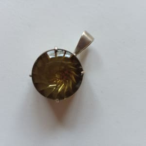 Citrine Swirl Pendant