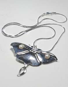 Luna Moth Necklace