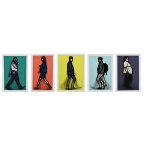 光柵明信片 Lenticular postcard - Walking in London 1 (set of 5)