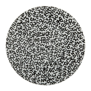 凱斯哈林"Black Pattern"瓷盤 Keith Haring " Black Pattern" plate