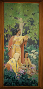 Indian Women on Bank of Stream