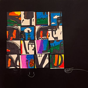 Brent's Place Art Workshop Abstract Grid 1