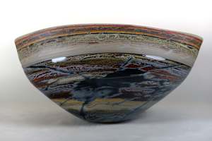 Canyon Walls Vessel-Grey