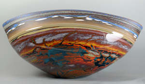 Incalmo Vessel-Canyon Walls Turquoise