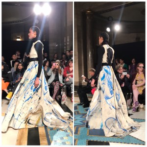 Custom Fabric Design and Hand Painted by Nicola Parente