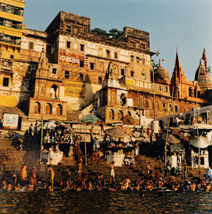 Sunrise on the Ghats (Varanasi/Benares, India)