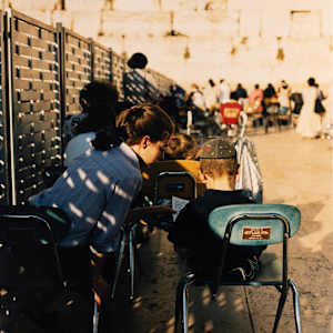 Children Praying at the Western Wall (Jerusalem, Israel)