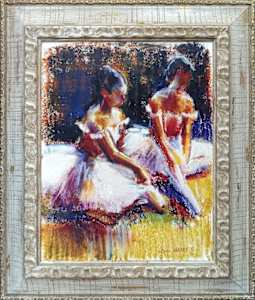 Seated Ballerinas Reflecting
