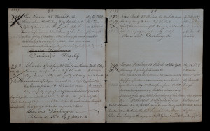 Warden's Logbook 1837, Page 93-94