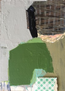 Small painting with doublestick tape