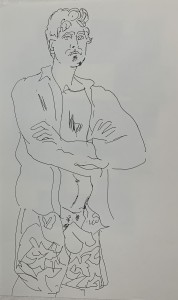 Male nude drawing to web 7
