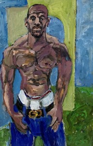 Mixed media bodybuilder 6