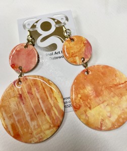 Tiny Gems Hand Painted Earrings