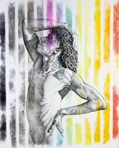 51. Marce King - You Can't See The Light If You're Looking In The Dark - Pastel And Pen