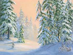 Heavy laden with snow