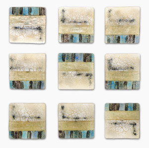 Abstract Blue Tile