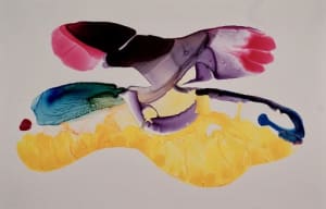 Bird Over Yellow Lake