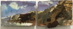 UNDER  THORNCOMBE  BEACON, Eype, Dorset. (diptych)