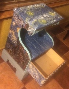 starry nights themed side table